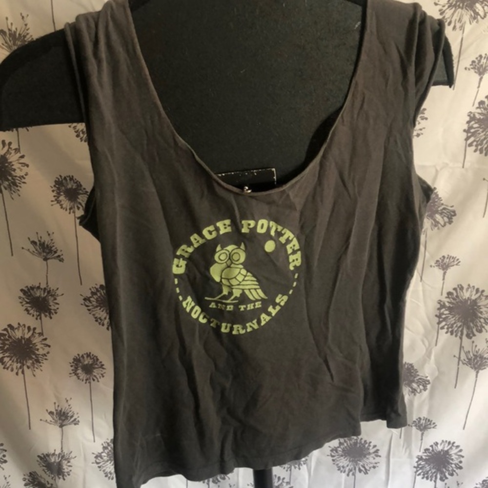 Autographed Grace Potter sleeveless crop top